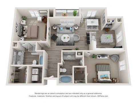 a 3 bedroom floor plan is shown in this image